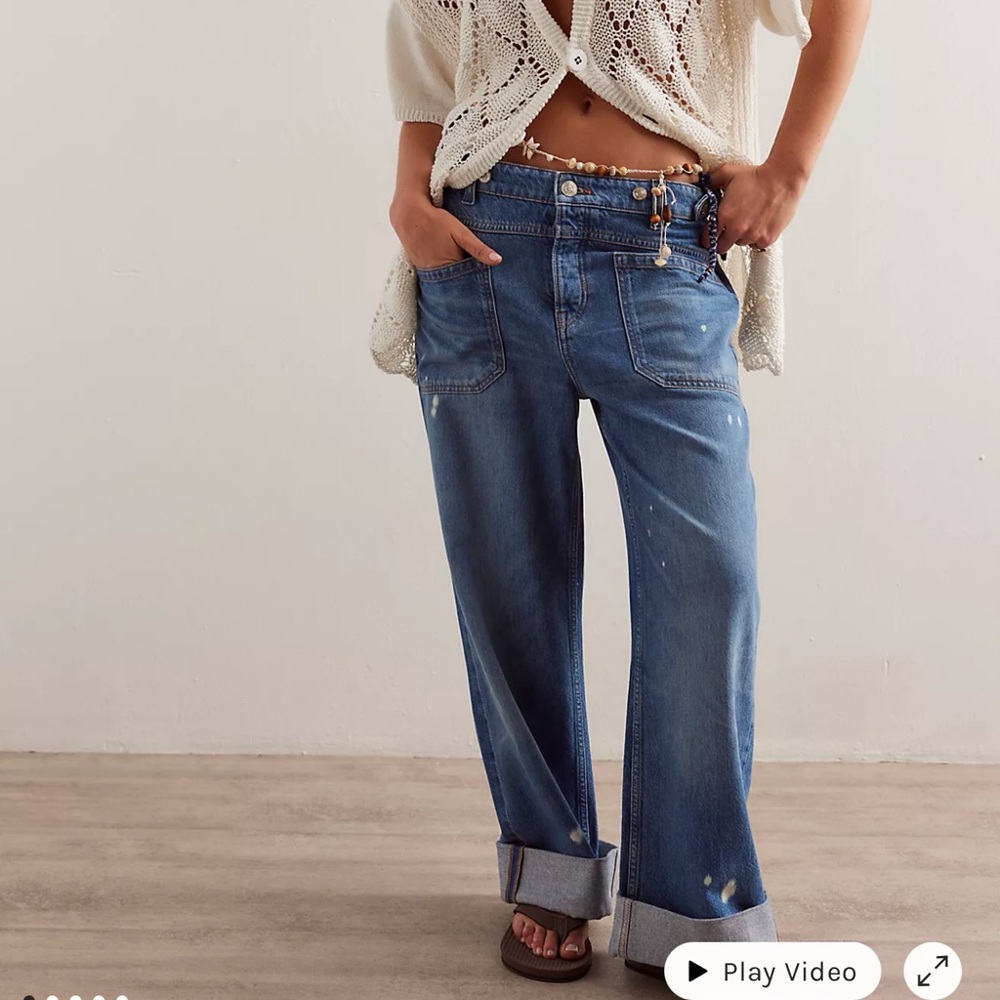 We The Free Palmer Cuffed Jeans - Free People